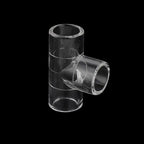 Clear Acrylic Pipe Fittings 16/20mm – 90° Elbow & End Plug Acrylic Pipe Fittings Richie's 16mm Tee Connector