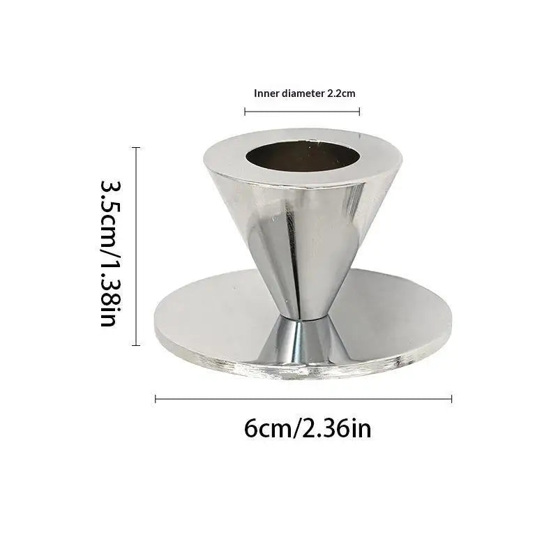 Elegant Metal Candlestick Holder Vintage Tabletop Candle Stand Candle Holder Richie's A9