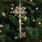 Gold Angel & Snowflake Christmas Tree Hanging Ornaments Christmas Ornaments Richie's key