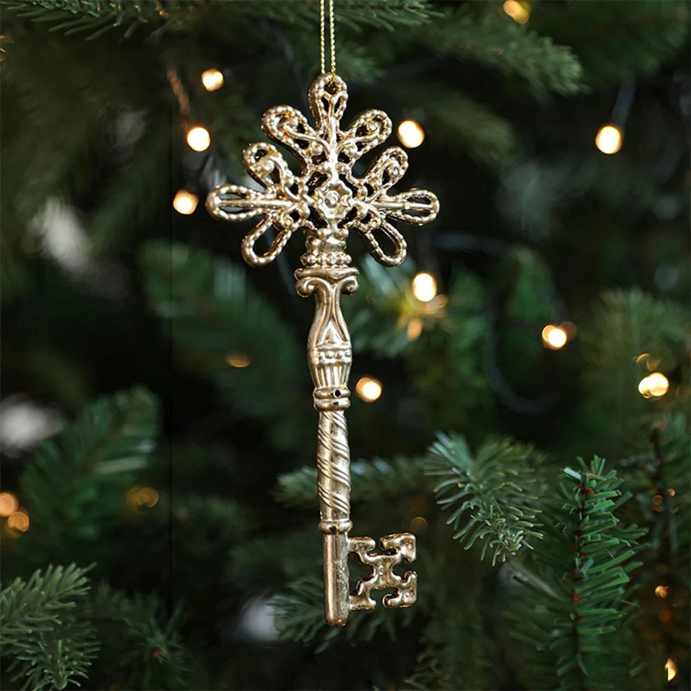 Gold Angel & Snowflake Christmas Tree Hanging Ornaments Christmas Ornaments Richie's key