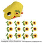 18pcs 3D Sunflower Felt Patches Yellow DIY Sewing Craft Felt Craft Patches Richie's