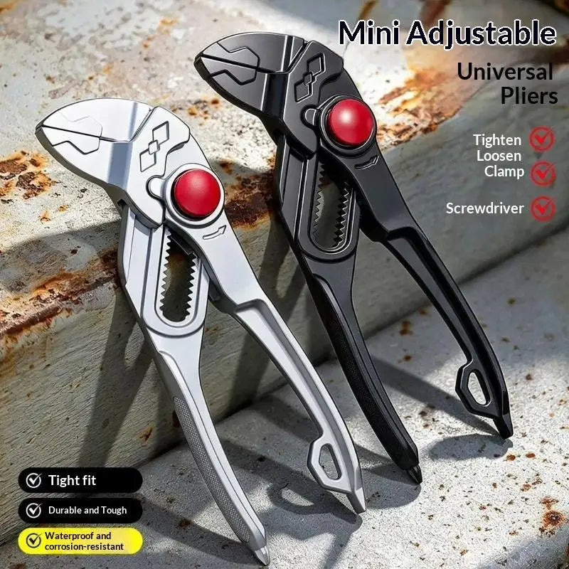 4-Inch 3-in-1 Adjustable Mini Pliers – Non-Slip DIY Hand Tool Adjustable Mini Pliers Richie's