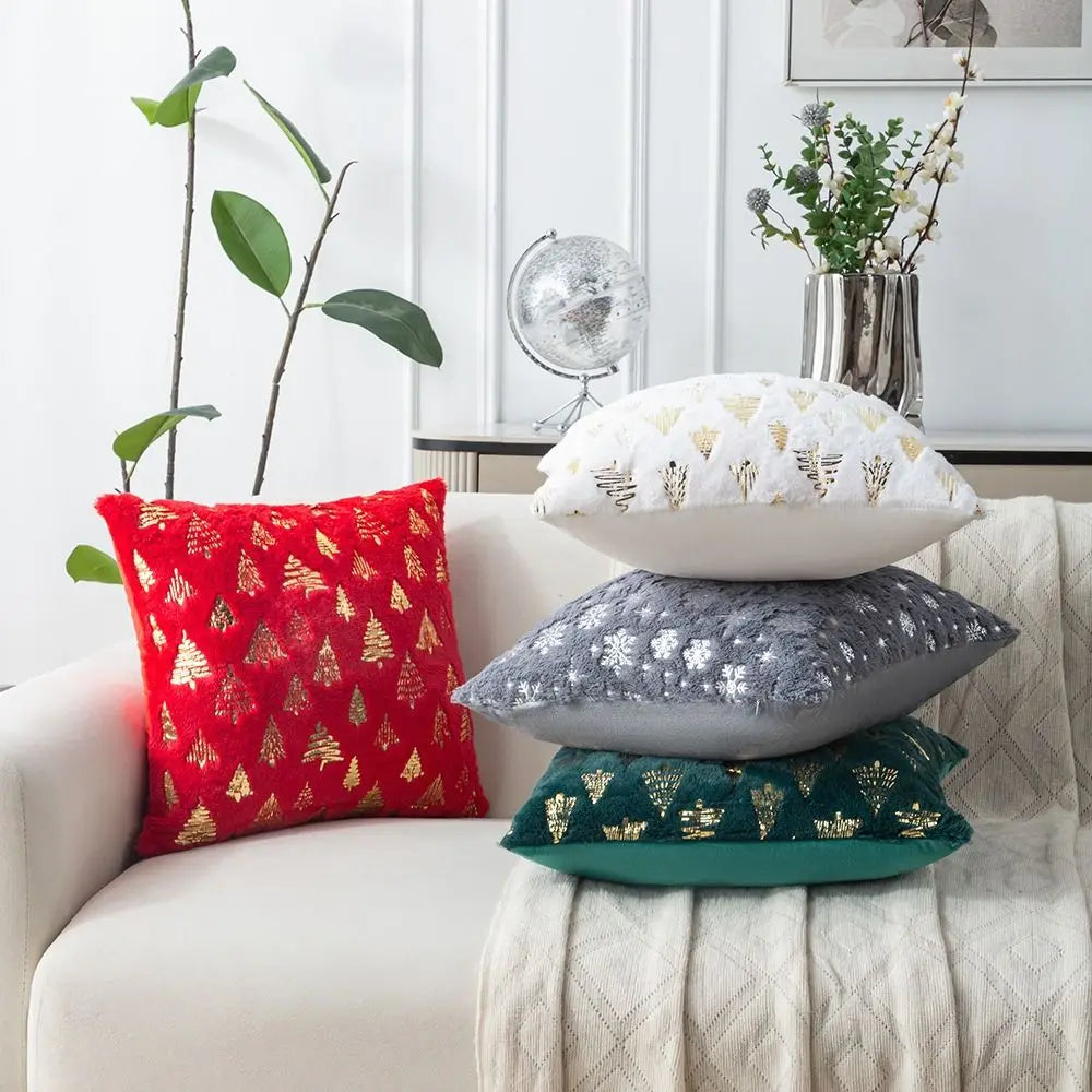 Christmas Throw Pillow Cover – Festive Plush Cushion Slipcover Throw Pillow Cover Richie's