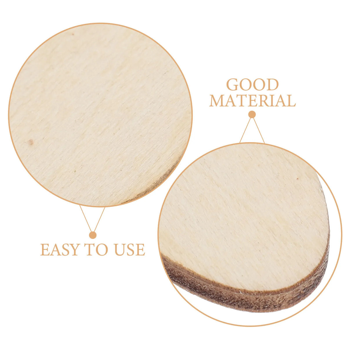 100Pcs 20mm Unfinished Wood Egg Shapes – DIY Craft Cutouts Wood Craft Cutouts Richie's