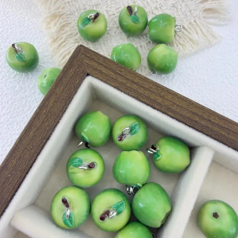 3D Resin Fruit Charms 5-Piece DIY Jewelry Making Set Jewelry Charms Richie's A3