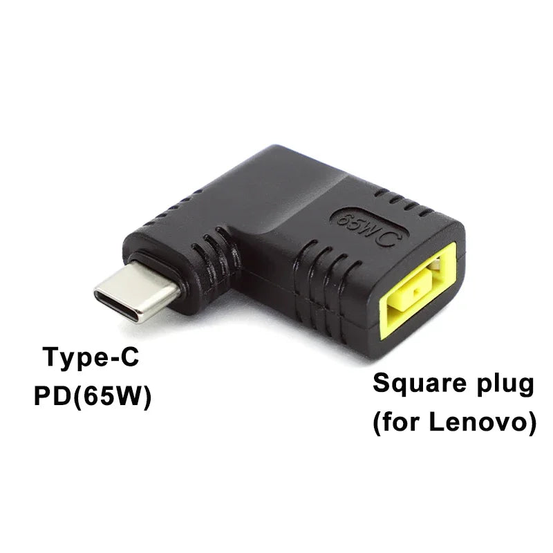 65W USB-C PD Adapter – DC Square Plug to Type-C Converter Laptop Charging Adapter Richie's