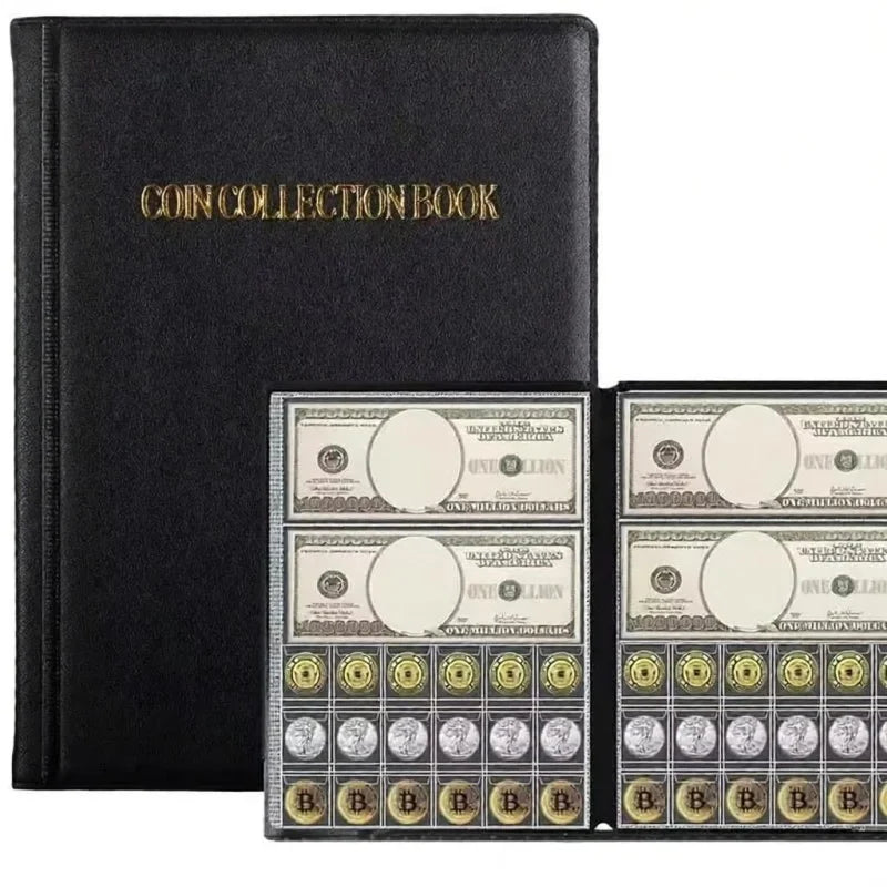 10-Sheet Banknote & Coin Collection Book Storage Album Organizer Coin Collection Album Richie's