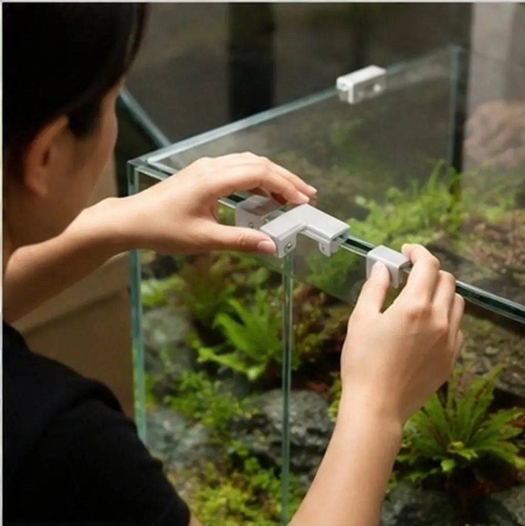 4Pcs Aluminum Aquarium Glass Clamp Brackets – Rimless Tank Clips Aquarium Glass Clips Richie's
