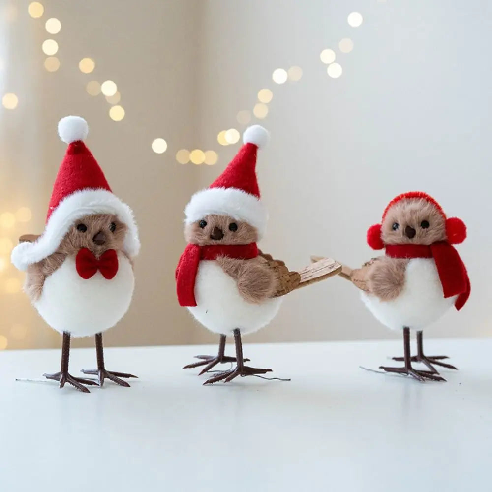Foam Bird Christmas Tree Hanging Ornament – Red & White Christmas Ornament Richie's