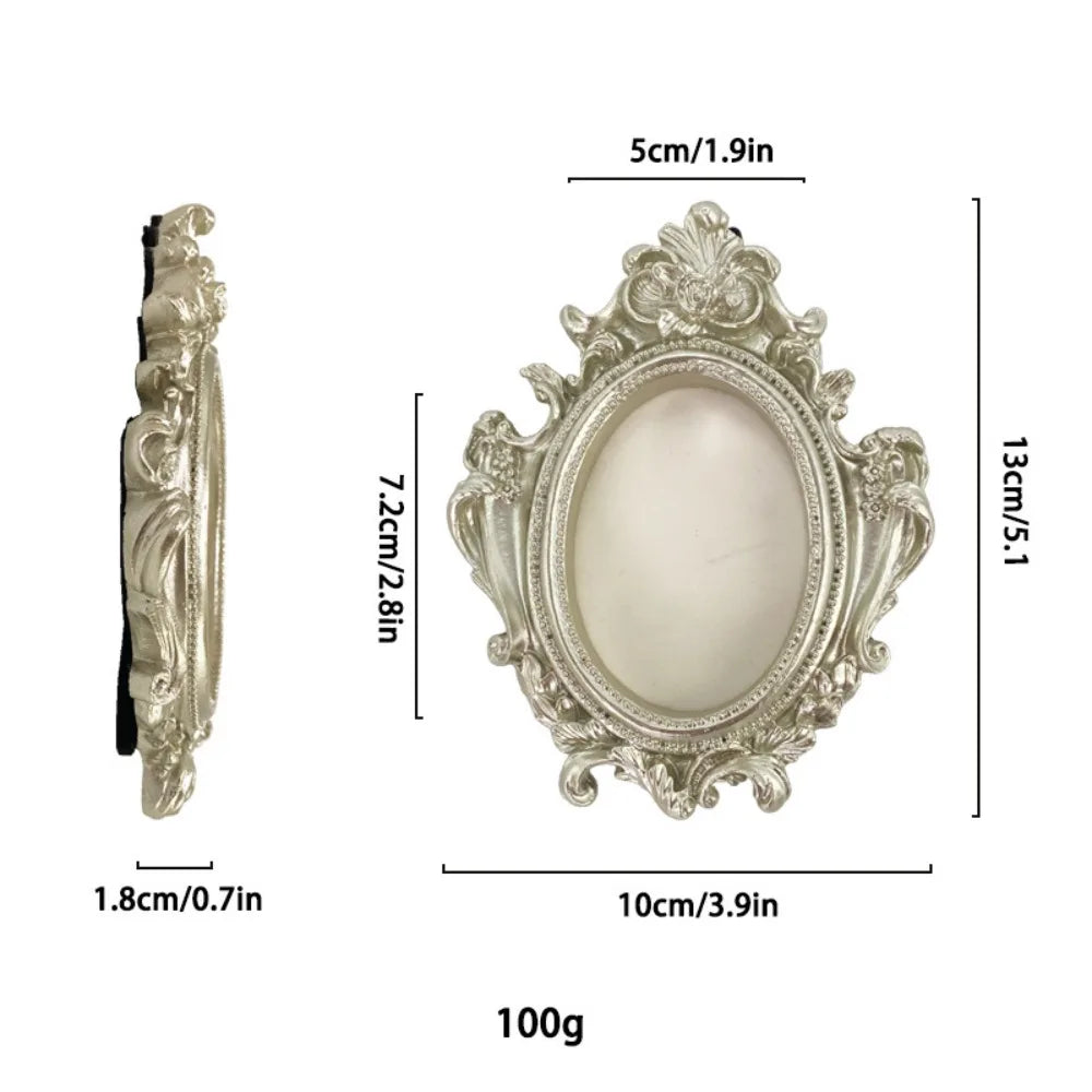 Victorian Vintage Resin Gold Picture Frame – Ornate Antique Style Decorative Picture Frame Richie's Style2-Silver