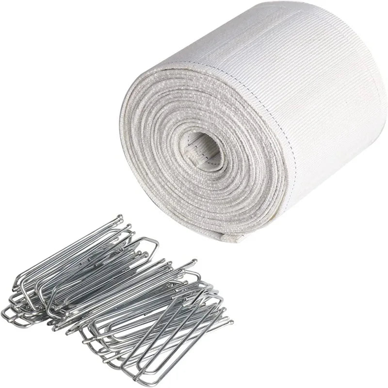 Curtain Pleater Tape 6M with Metal Hooks – DIY Heading Kit Curtain Heading Tape Richie's 1set