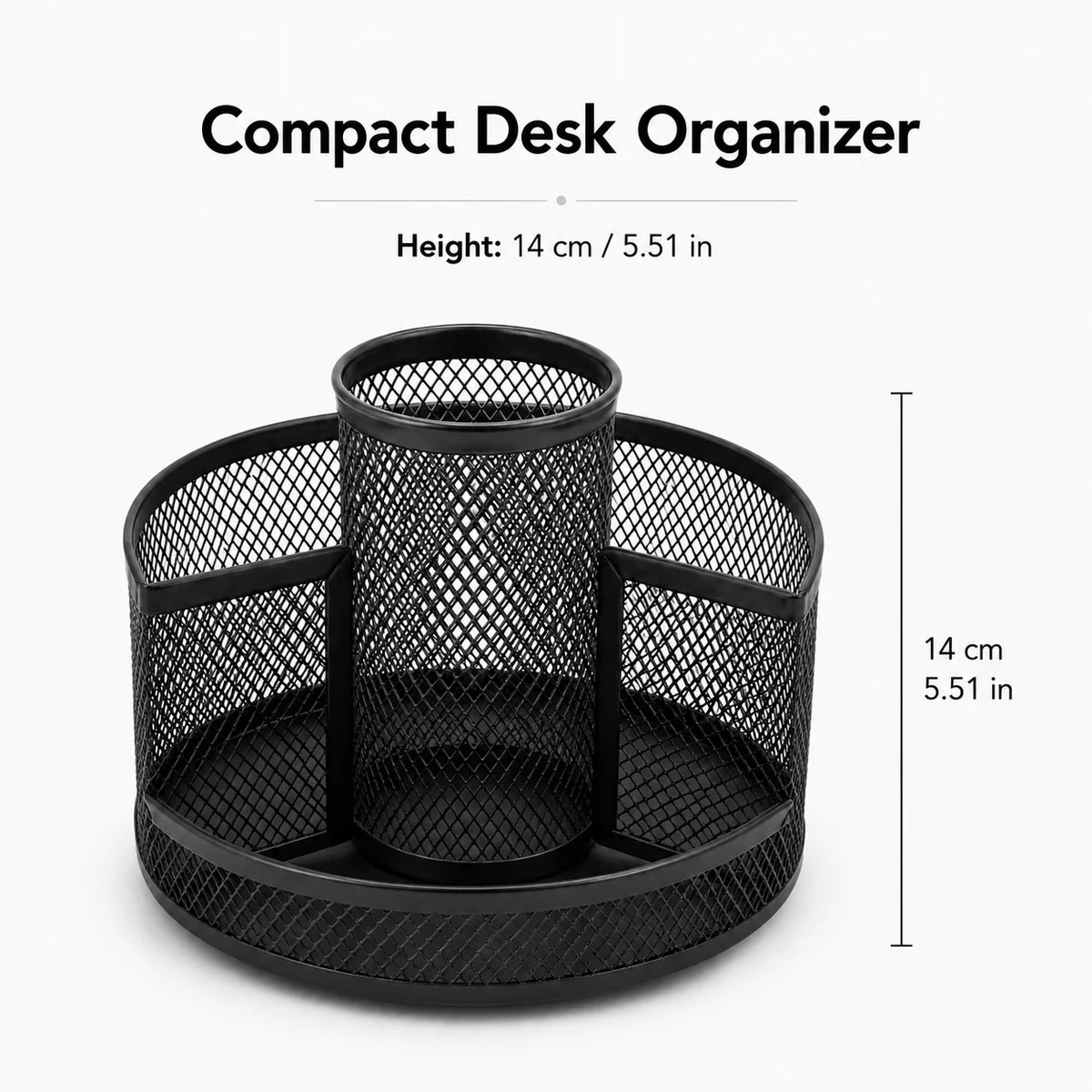 360° Rotating Mesh Desktop Organizer | Metal Pen Holder Desktop Organizer Richie's