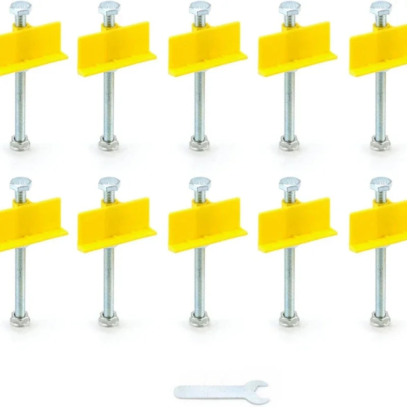 10PCS Manual Tile Leveler Height Adjustment Positioner Tool Set Tile Leveling Tool Richie's 10 Pcs