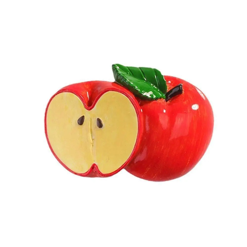 3D Fruit Fridge Magnets – Realistic Resin Refrigerator Stickers Decorative Fridge Magnet Richie's Apple