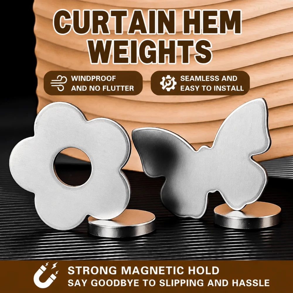 Magnetic Curtain Clip No-Drill Light Block Window Fastener Curtain Clip Richie's