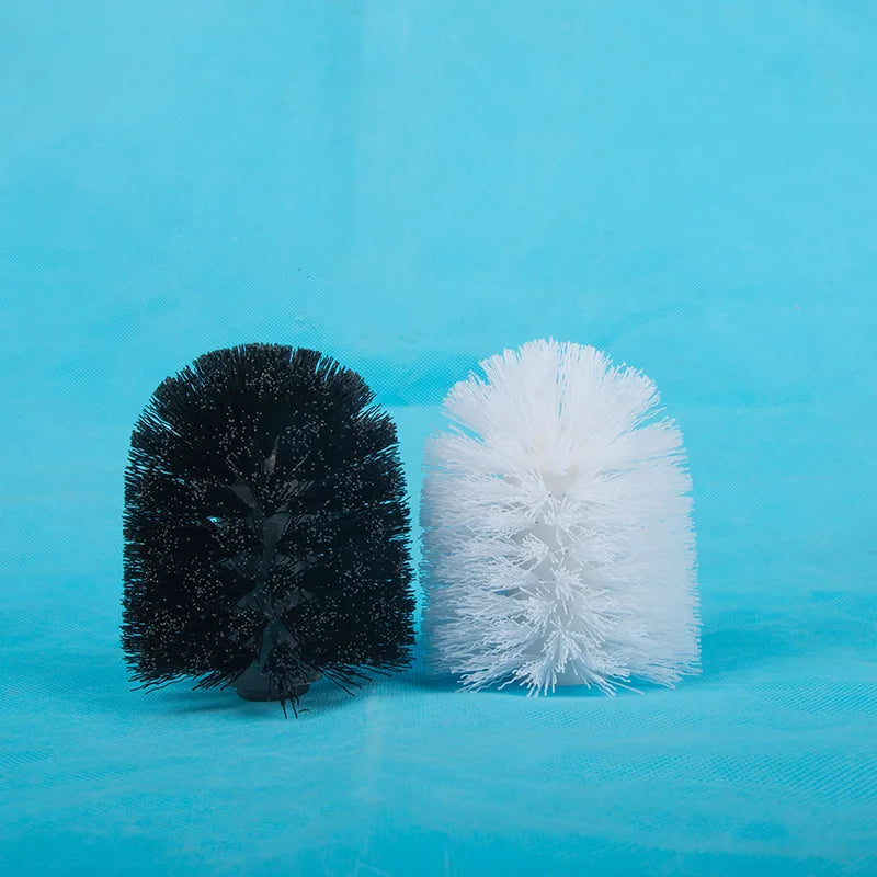 HOBHE Toilet Brush Replacement Head & Stainless Steel Holder Toilet Brush Set Richie's