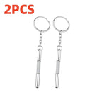 Precision Eyeglass & Watch Repair Screwdriver Kit + Keychain Precision Screwdriver Richie's 2Pcs