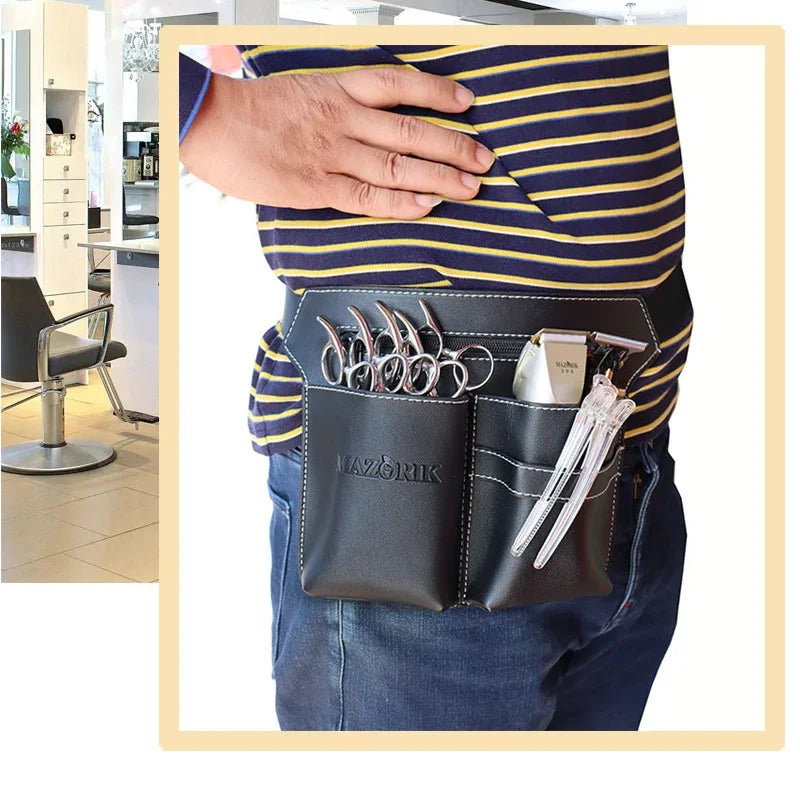 Leather Scissor Pouch Barber Waist Bag | Salon Tool Holder Scissor Waist Bag Richie's
