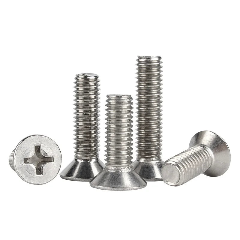 304 Stainless Steel UNC Countersunk Phillips Screws | 4 Sizes Machine Screws Richie's