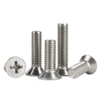 304 Stainless Steel UNC Countersunk Phillips Screws | 4 Sizes Machine Screws Richie's