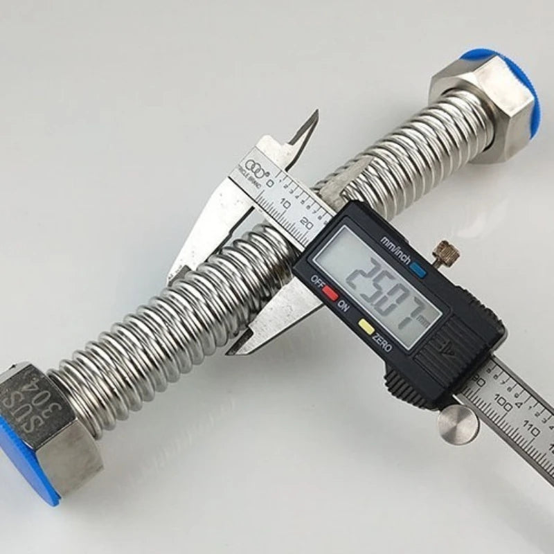 304 Stainless Steel Bellows Hose DN25 1 Inch High-Pressure Water Pipe Plumbing Bellows Hose Richie's
