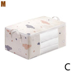 Quilt & Duvet Storage Bag – Moisture-Proof Closet Organizer Bedding Storage Bag Richie's white-M