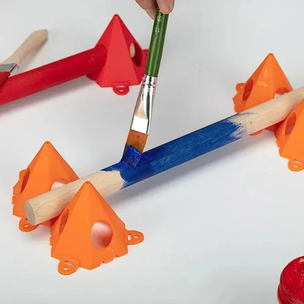 10pc Pyramid Painting Bracket Set – Spray & Stain Tripod Cones Painting Bracket Set Richie's