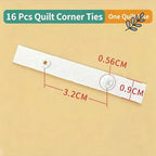 Quilt Cover Corner Ties – Cotton Duvet Snap Clips 4/8/16 Pcs Bedding Fasteners Richie's
