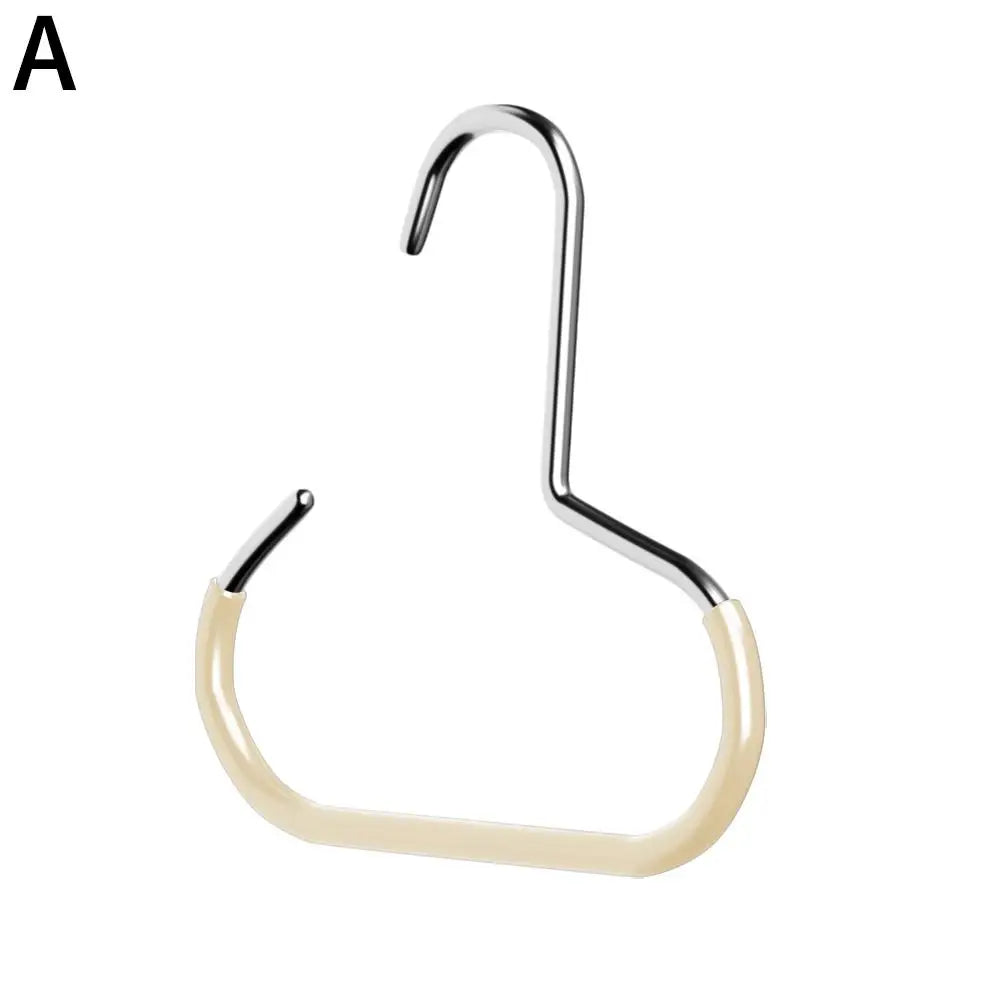 Round Hook Hangers for Hats Scarves Bags – Non-Slip Organizer Wardrobe Hook Hanger Richie's white