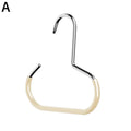 Round Hook Hangers for Hats Scarves Bags – Non-Slip Organizer Wardrobe Hook Hanger Richie's white