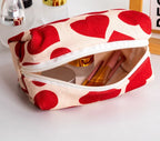 Red Heart Women's Cosmetic Bag – Travel Makeup Organizer Cosmetic Makeup Bag Richie's