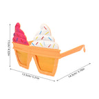 3-Pack Ice Cream Cone Novelty Sunglasses | Party Photo Props Novelty Party Glasses Richie's