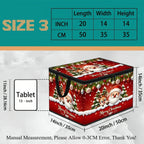 Large Foldable Christmas Storage Box with Lid | Santa Design Foldable Storage Box Richie's L 1 Piece