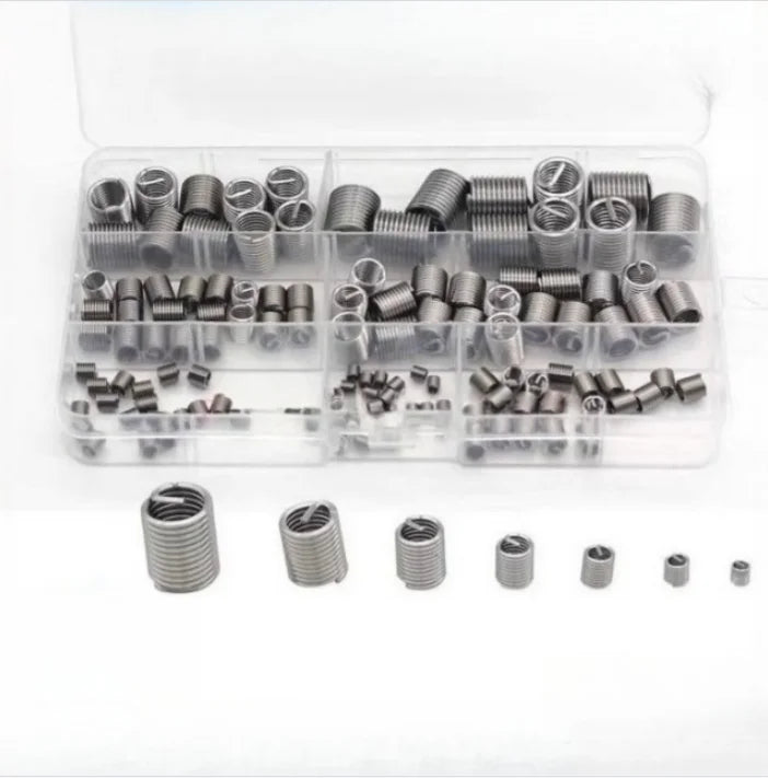 Stainless Steel Thread Repair Insert Set M3–M12 | 60–300 Pcs Thread Repair Insert Set Richie's
