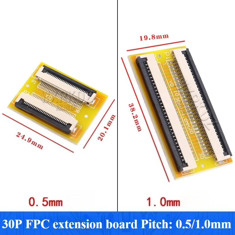 FPC FFC Flat Cable Adapter Board 1.0mm Pitch 4–60 Pin FPC FFC Adapter Board Richie's 30P 1.0MM spacing
