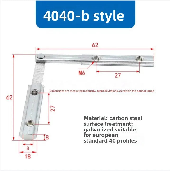 Multi-Angle Aluminum Profile Connector 2020/3030/4040/4545 Aluminum Profile Connector Richie's 4545-Bfund