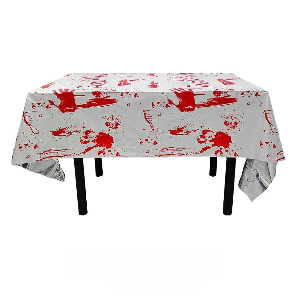Halloween Plastic Table Cover – Bloody Hands 54×108 in Halloween Table Cover Richie's