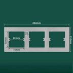 Plastic Wall Switch Cover Panel Universal Frame Bottom Box Switch Cover Panel Richie's grey-type3