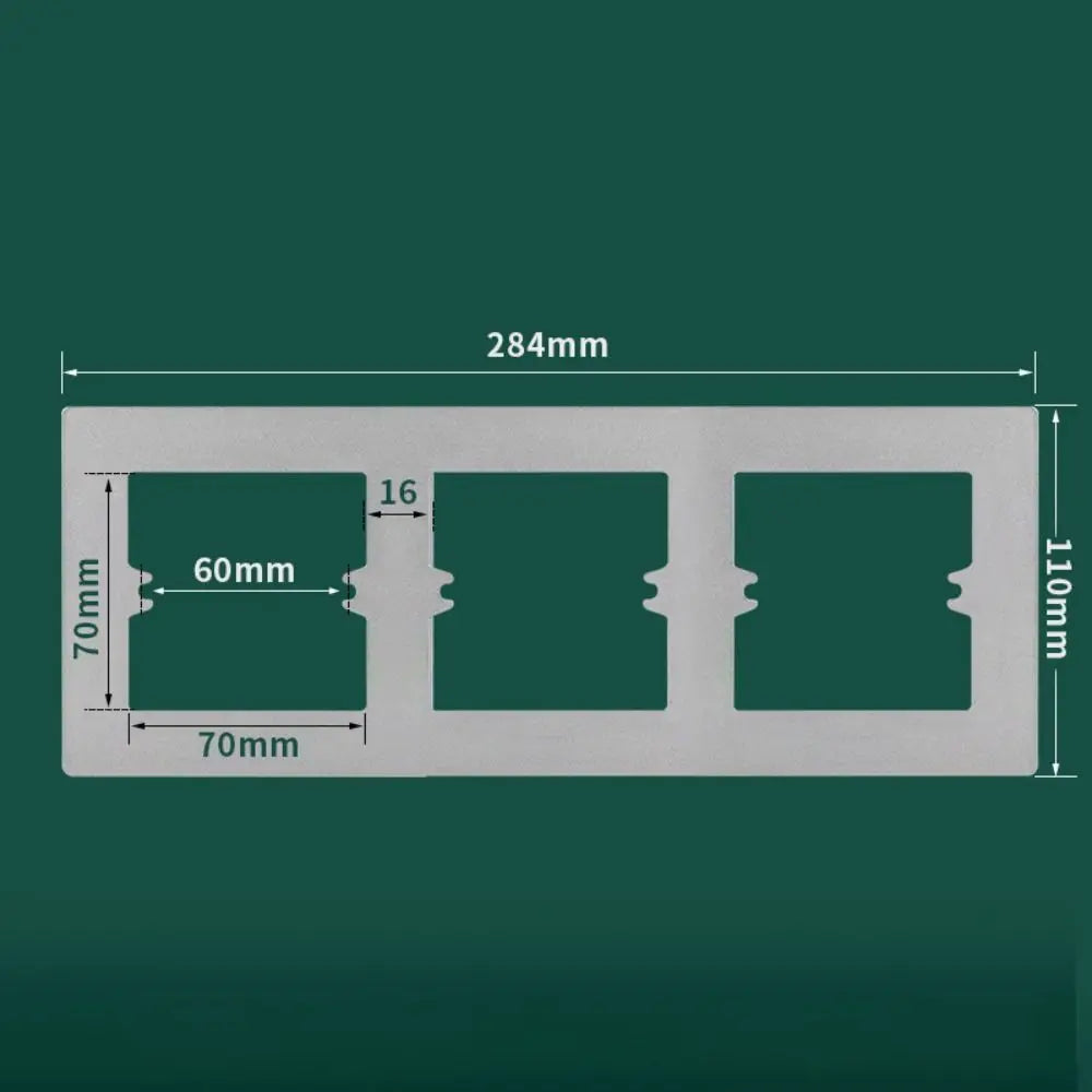 Universal Plastic Switch Cover Panel Wall Frame – ABS Bottom Box Switch Cover Panel Richie's grey-type3