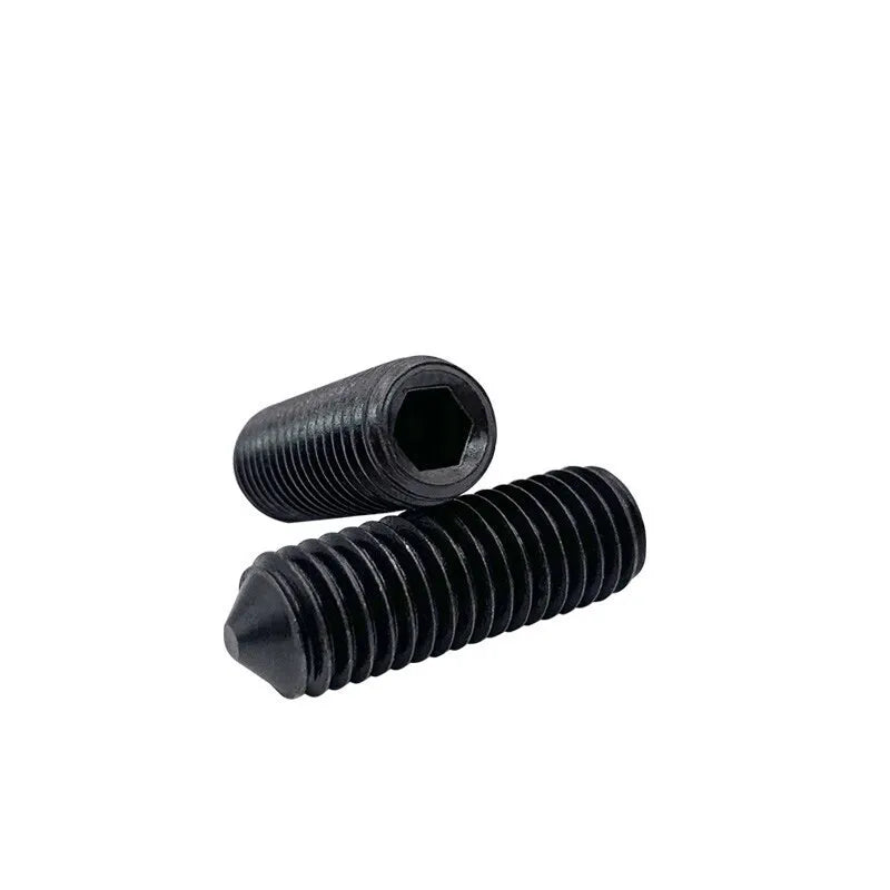 50Pcs DIN914 Grade 12.9 Hex Socket Cone Point Set Screws M2–M4 Hex Socket Set Screws Richie's