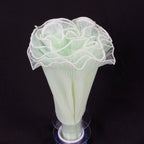Pearl Wave Lace Mesh Flower Bouquet Wrapping 28cm x 4 Yards Bouquet Wrapping Mesh Richie's Green Plain one size