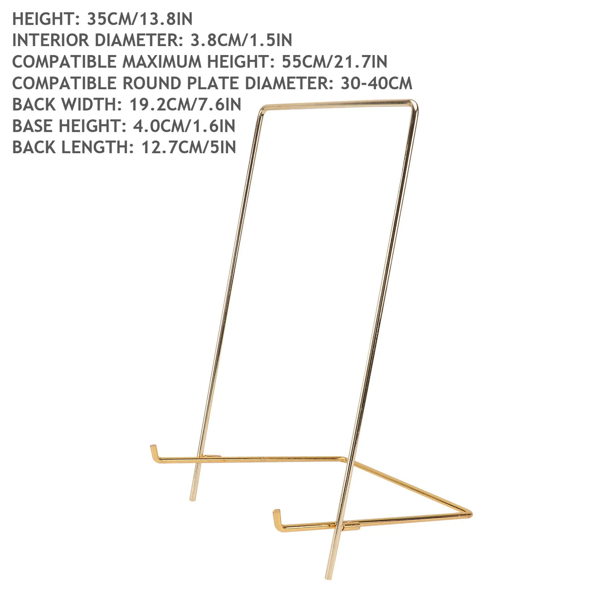 XXL Heavy Duty Iron Metal Display Stand – Silver A-Frame Easel Metal Display Stand Richie's Golden