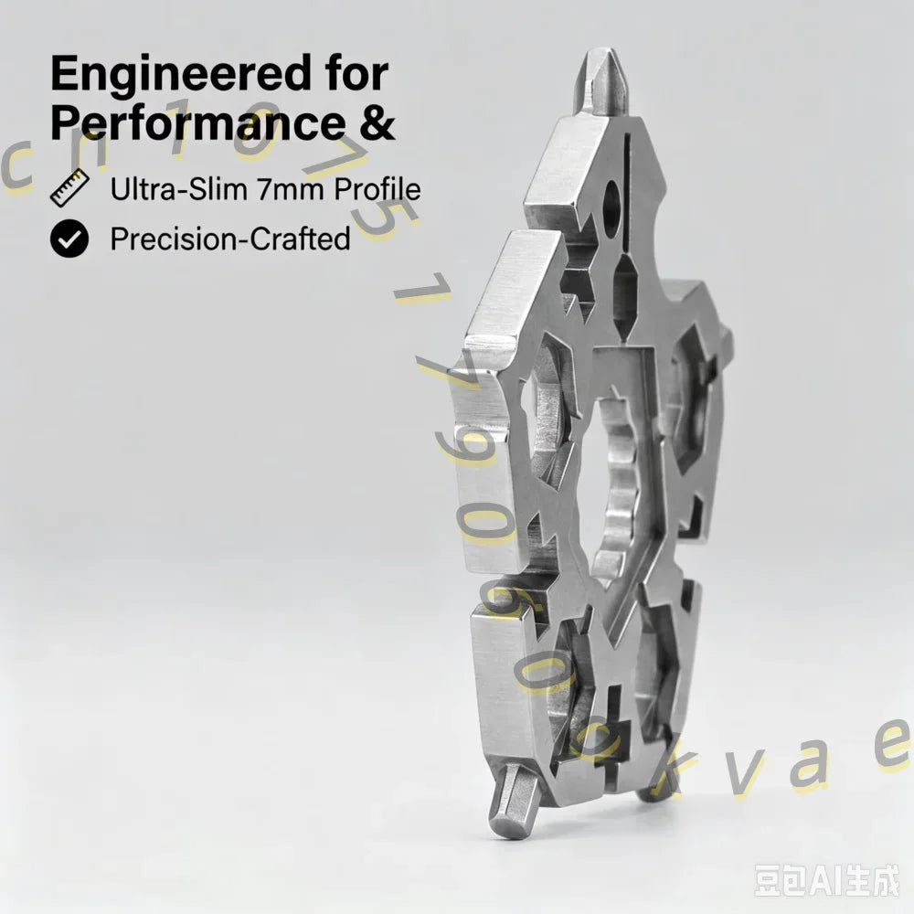 23-in-1 Snowflake Multi-Tool EDC Stainless Steel Wrench Screwdriver EDC Multi-Tool Richie's