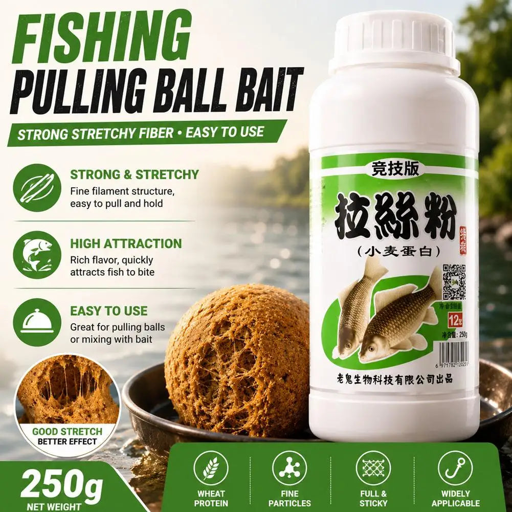 Wheat Protein Fishing Bait Additive Fiber Powder 250g Fishing Bait Additive Richie's