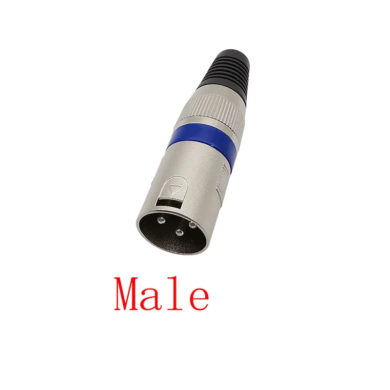 3-Pin XLR Male Female Connectors – Microphone Cable Plug Socket XLR Audio Connector Richie's