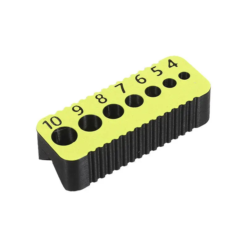 Precision Drill Guide Jig Block for 4–10mm Drill Bits | DIY Tool Drill Guide Jig Richie's Yellow