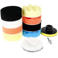 11-Pc 3" Car Polishing Buffing Pad Kit – Drill Attachment Car Polishing Kit Richie's 11 piece set