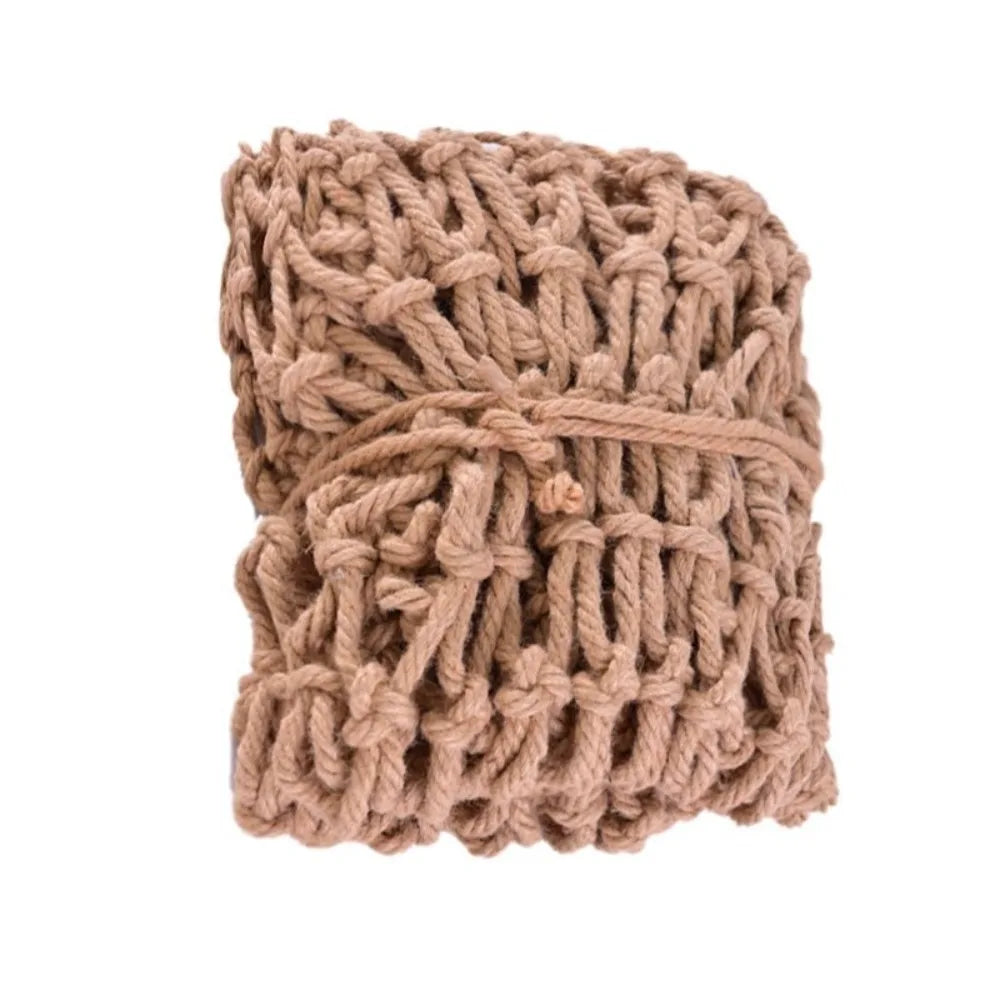 Hemp Jute Rope Climbing Net – Garden Balcony Mesh 1m×2m Jute Climbing Net Richie's Dia 10mm Mesh 15cm