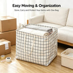 Large Foldable Fabric Storage Box with Drawstring & Handle Fabric Storage Basket Richie's