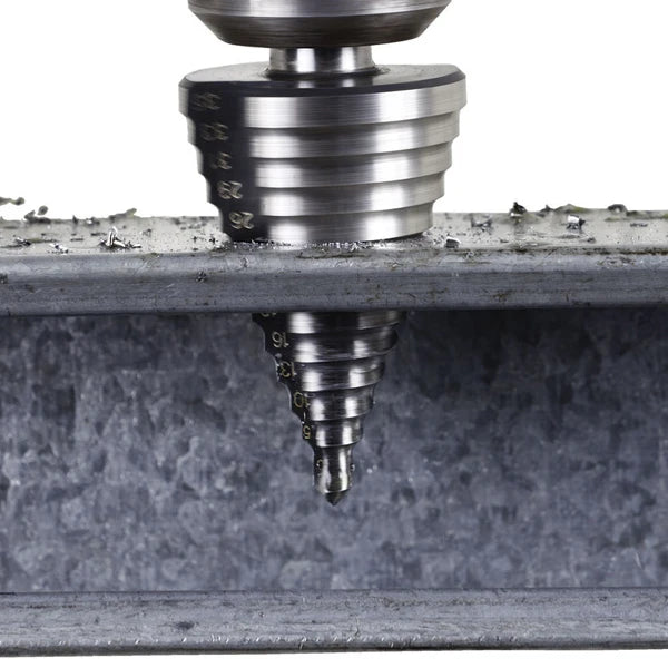 HSS Titanium Step Drill Bit 5–35mm 13-Step Cone Wood Cutter Step Drill Bit Richie's